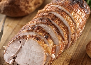 roast and sliced turkey breast